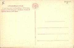 Postal Órgano Catedral de Albi el altar parroquial el gran órgano