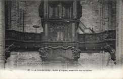 CPA Orgue La Chaise Dieu Buffet d'orgues Ensemble des cariatides