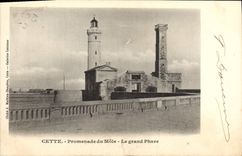 CPA Le grand Phare Promenade du Mole Cette
