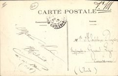 CPA St Brieux Le Phare et la pointe a l'aigle par maree basse