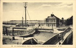 CPA Phare St Nazaire Le pont tournant et le semaphore
