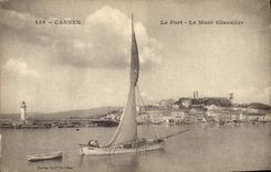 CPA Phare Cannes Le Port Mont Chevalier