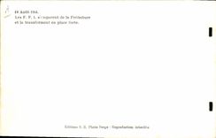 Postal Militaria Liberación de París 19 de agosto de 1944 el FI se apoderan de la Prefectura y lo transforman en plaza fuerte