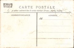 CPA Militaria L'Isle Adam incendie par les Prussiens en 1870