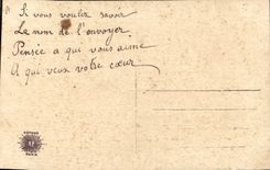 CPA Fantaisie Tissee Poisson 1er Avril