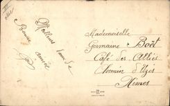 CPA Fantaisie Tissee Oiseaux