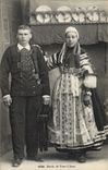 CPA Folklore Maries de Pont L'Abbe Mariage