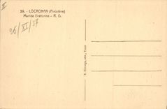 CPA Folklore Locronan Mariee Bretonne Mariage 