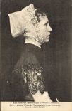 CPA Folklore Jeune fille de Trescalan Costume de deuil