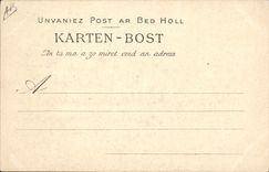 Postal Folclore Ancianos de Mahalon Puente Cruz Comodidad