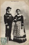 CPA Folklore Maries de Scaer Mariage