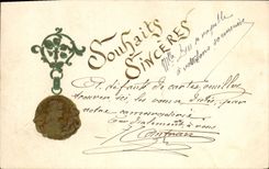 CPA Fantaisie Medaillon Femme 