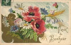 CPA Fantaisie Fleurs 