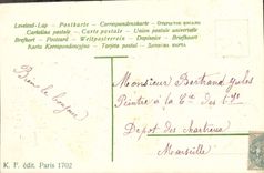 CPA Fantaisie Fleurs Fer a cheval