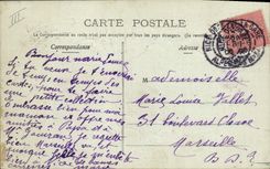 CPA Fantaisie Fleurs Prenom Marie Louise