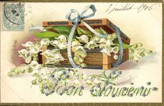 CPA Fantaisie Fleurs Muguet