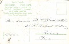 CPA Brouette Fleurs Muguet