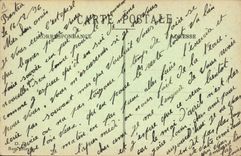 Vintage Postcard Carts Militaria the class the departure