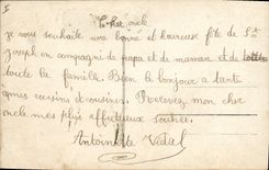 CPA Brouette Enfants Fleurs