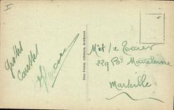 Vintage Postcard Bordeaux the park Roasts of entry