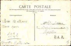 CPA Fantaisie Fleurs Sabot (dessin a la main) 