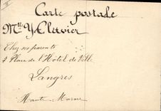 Vintage Postcard Fantasy Flowers Bird (drawing has the hand)