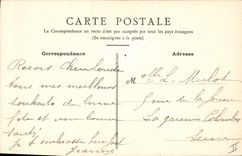 CPA Fantaisie Fleurs (dessin a la main) 