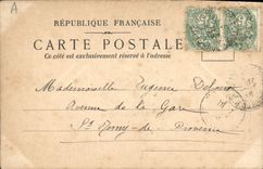 Vintage Postcard Fantasy Bell-tower (drawing has the hand)