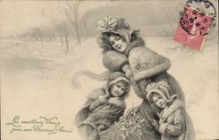 CPA Fantaisie Enfants Femme