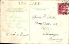 Vintage Postcard transparent Chart Boats Steamer