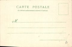 Vintage Postcard transparent Chart Paris World Fair 1900 the palate of Congers and the social economiqe Boat Barge