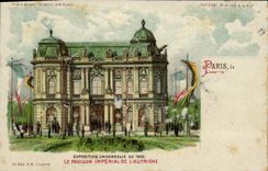 CPA Carte transparente Paris Exposition Universelle 1900 Pavillon de l'Autriche