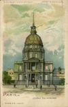 CPA Carte transparente Paris Le Dome des Invalides