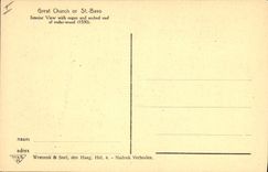 Postal Órgano Haarlem St Bavokerk