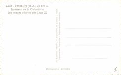 Postal Órgano Bruma Interior de la catedral los órganos ofrecidas por Luis XI