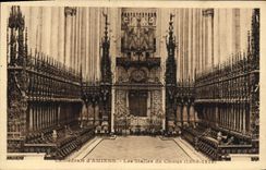 CPA Orgue Cathedrale d'Amiens Les stalles du choeur 