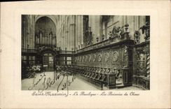 CPA Orgue Saint Maximin La basilique Les boiseries du choeur 