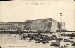 Postal PHARE Agde el faro de Brescou
