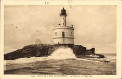 Postal PHARE del Teignouse Entrada de la bahía de Quiberon