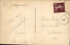 Postal PHARE el Treport lo entrado del puerto Barco