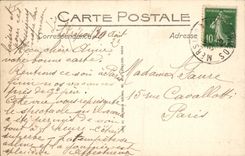 CPA Phare Le Treport La jetee un jour de tempete 