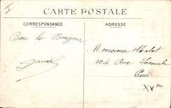 CPA Phare Le Treport La jetee par grande tempete