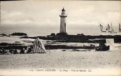 Postal PHARE Saint Nazaire Ciudad es Martin La la gama Barcos