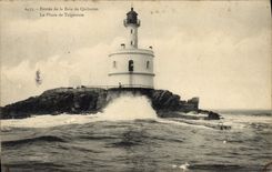 CPA Phare Entree de la baie de Quiberon Le phare de Teignouse