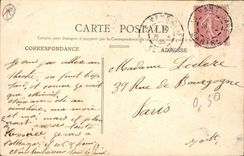 Vintage Postcard Militaria War of 1870 Le Mans Memorial of Pontlieue