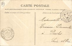 Vintage Postcard Militaria Guerre of 1870 Defense of Chateaudun Fights on the Place