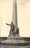 Vintage Postcard Militaria War of 1870 Ceffonds Monument of the combatants of 70 71