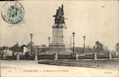 Vintage Postcard Militaria War of 1870 Courbevoie the monument of Defense