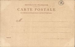 Vintage Postcard Militaria War of 1870 Round not of Defense Monument of the Defense of Paris