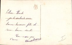 CPA Fantaisie Toilee Oiseau